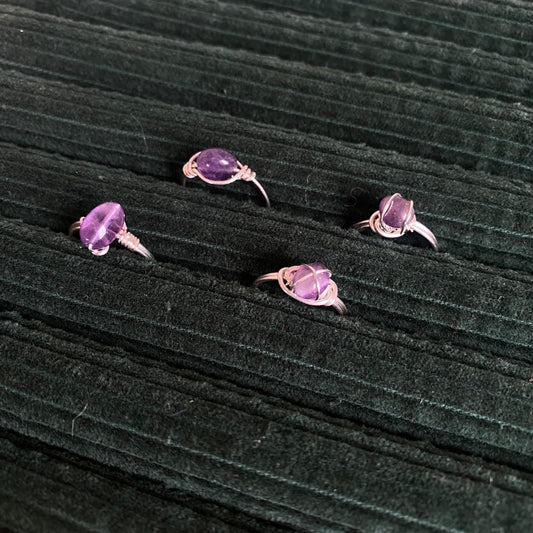 Amethyst Silver ring